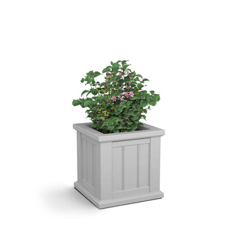Mayne Cape Cod Square Planter, 14inH, White MPN:4836-W