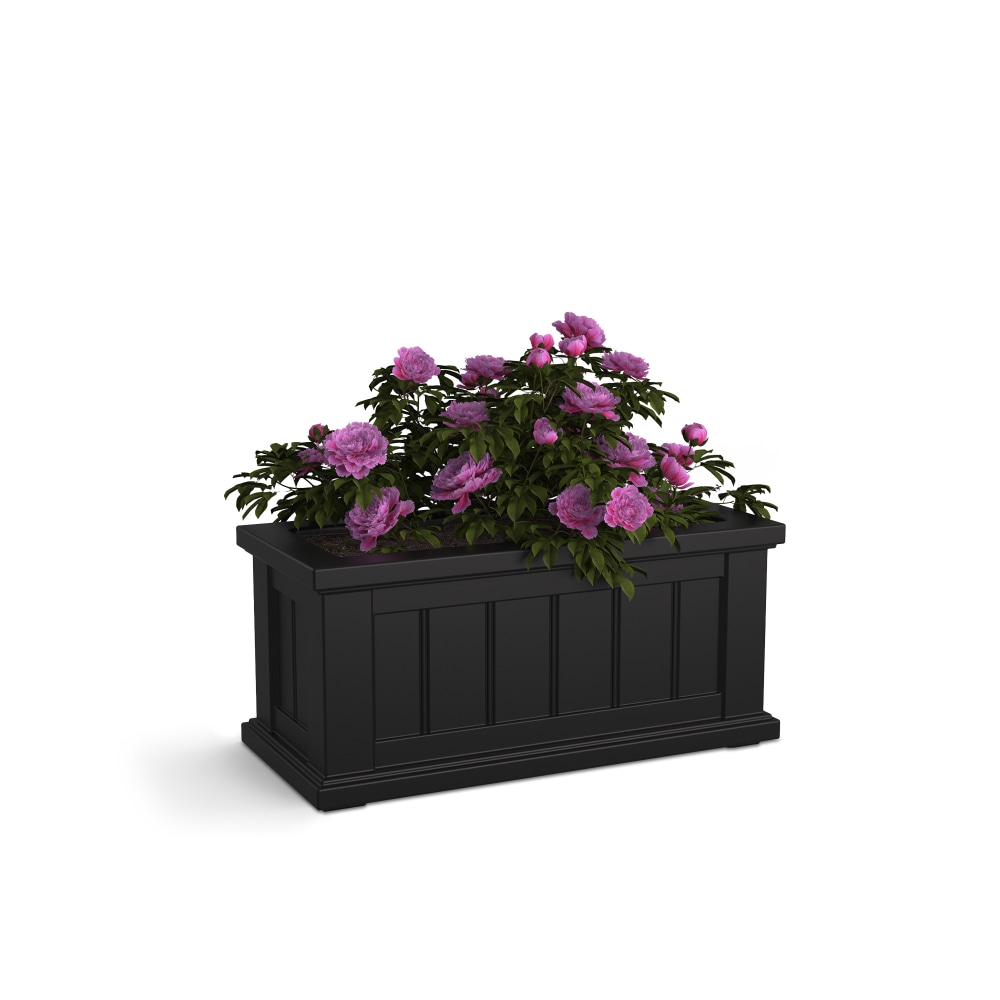 Mayne Cape Cod Square Planter, 11inH, Black MPN:4839-B