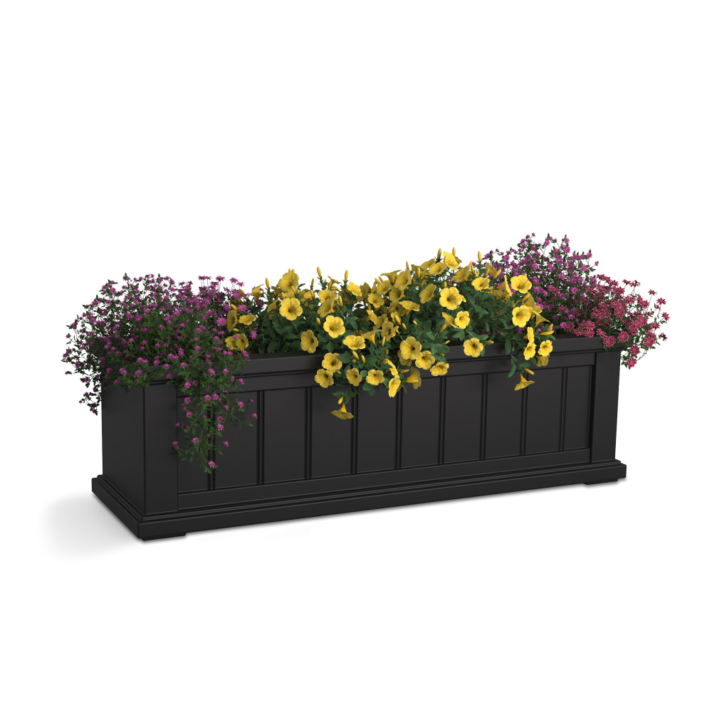 Mayne Cape Cod Window Box Planter, 3ft, Black MPN:4840-B