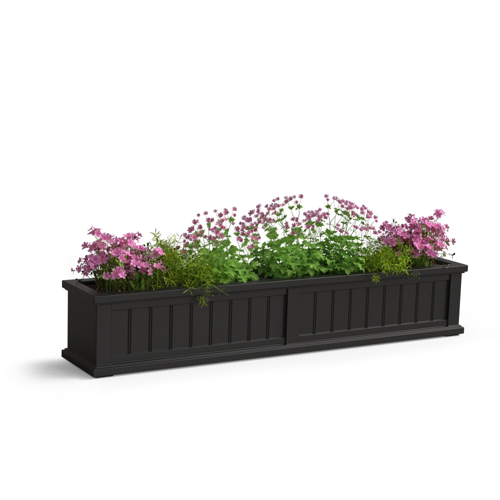 Mayne Cape Cod Window Box Planter, 5ft, Black MPN:4842-B