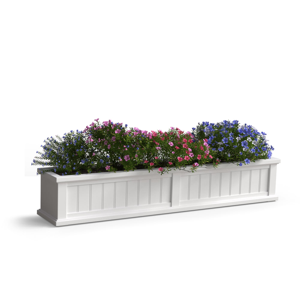 Mayne Cape Cod Window Box Planter, 5ft, White MPN:4842-W