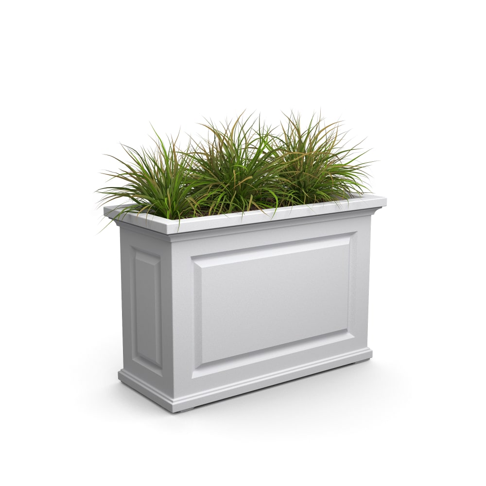 Mayne Nantucket Trough Planter, 24inH, White MPN:4847-W
