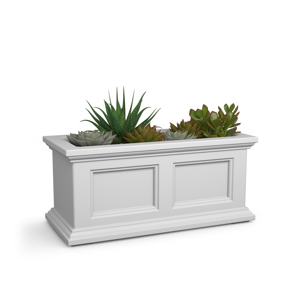 Mayne Fairfield Window Box Planter, 2ft, White MPN:4882-W