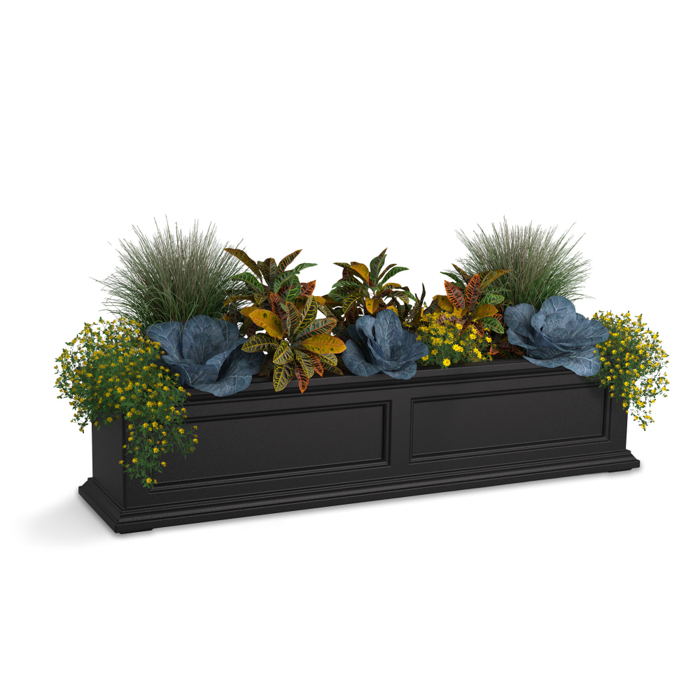 Mayne Fairfield Window Box Planter, 4ft, Black MPN:5823-B