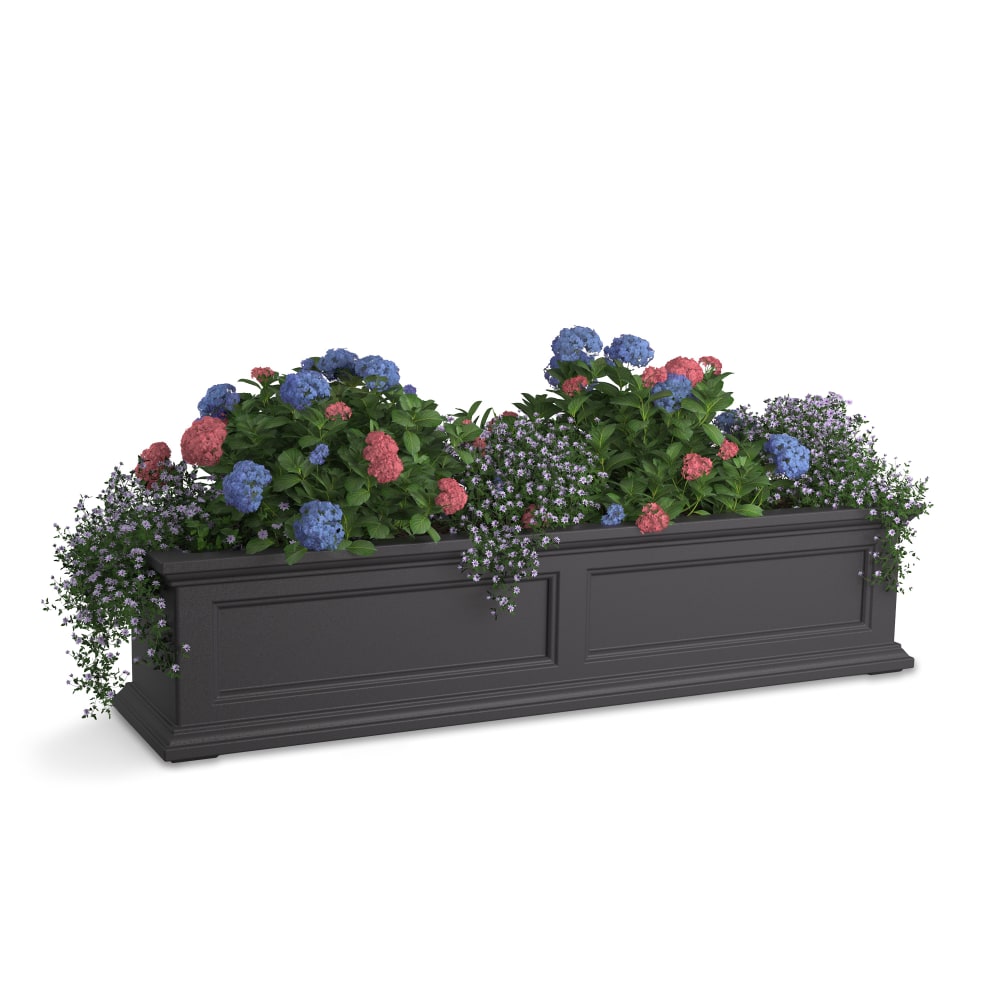 Mayne Fairfield Window Box Planter, 4ft, Graphite Gray MPN:5823-GRG