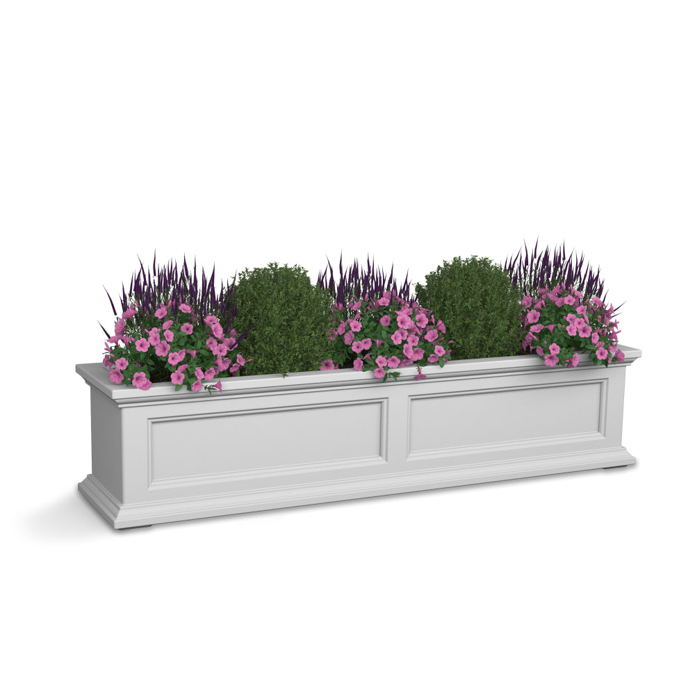 Mayne Fairfield Window Box Planter, 4ft, White MPN:5823-W