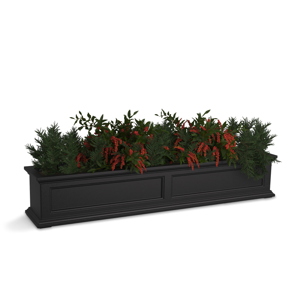 Mayne Fairfield Window Box Planter, 5ft, Black MPN:5824-B