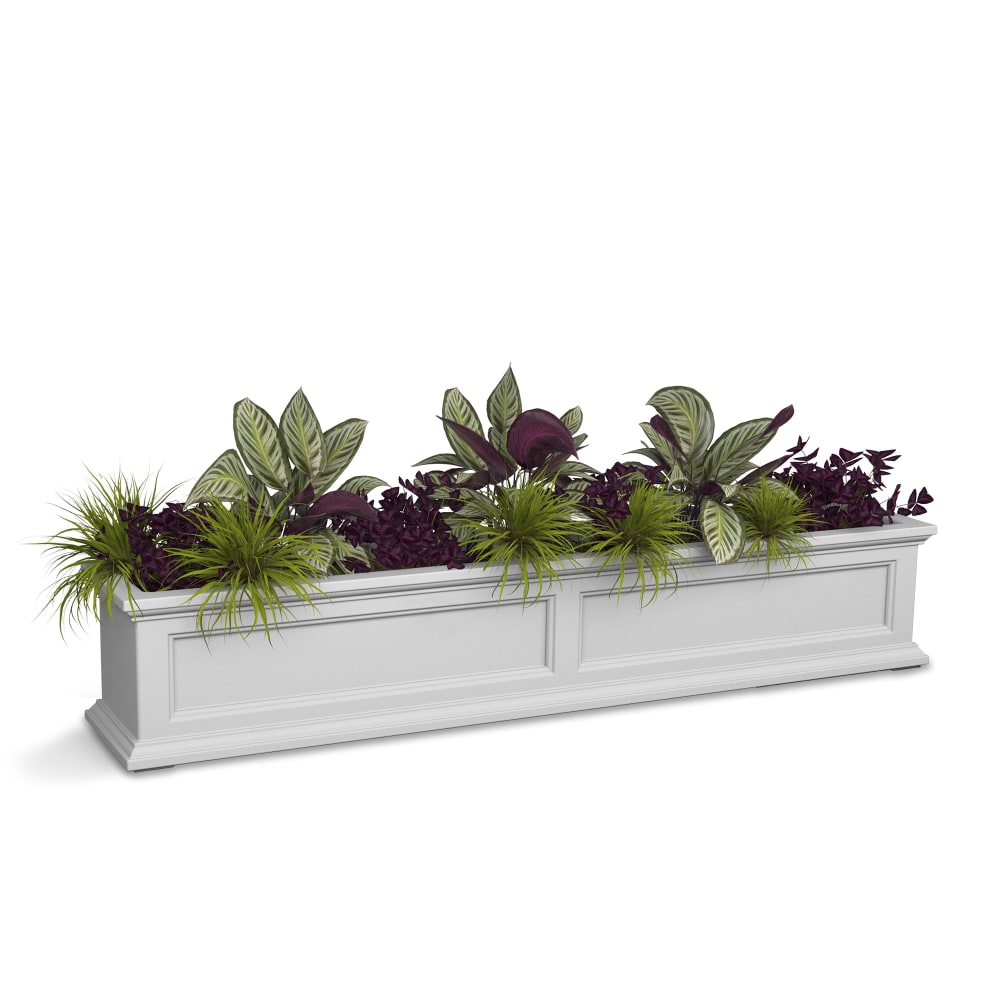 Mayne Fairfield Window Box Planter, 5ft, White MPN:5824-W