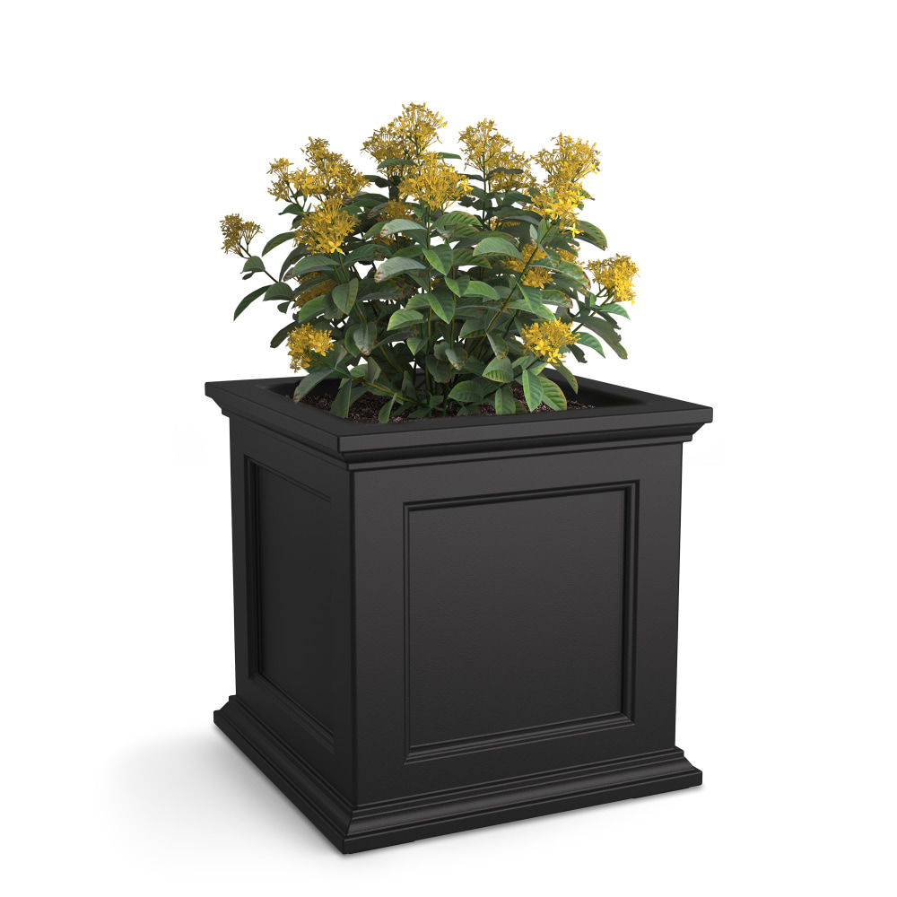 Mayne Fairfield Planter, 20inH, Black MPN:5825-B