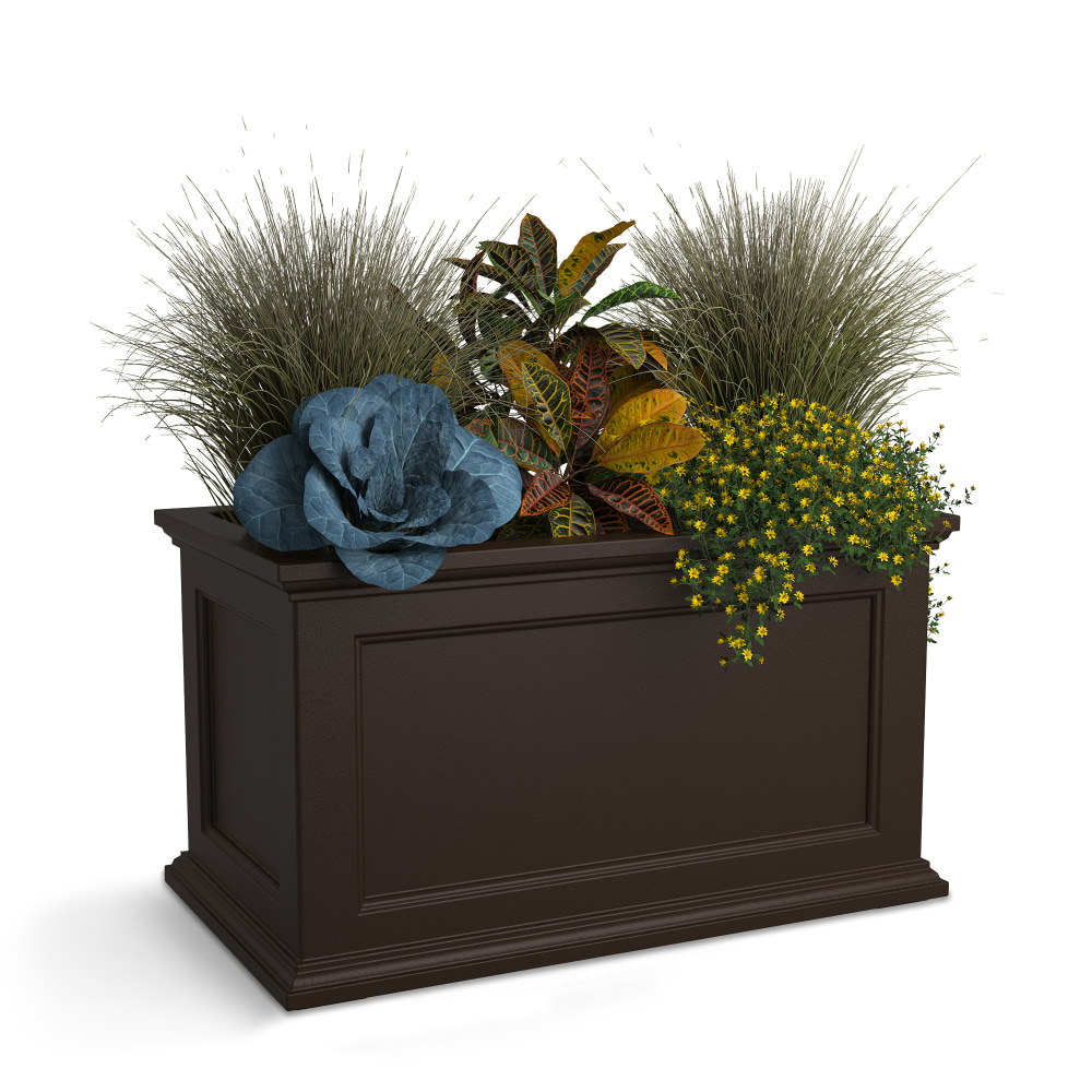 Mayne Fairfield Trough Planter, 20inH, Brown MPN:5826-ES