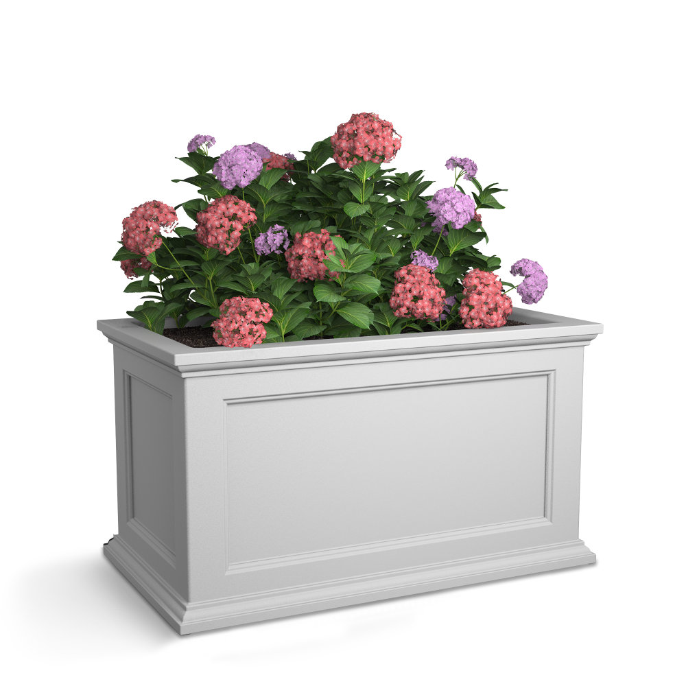 Mayne Fairfield Trough Planter, 20inH, White MPN:5826-W