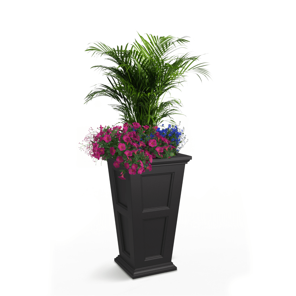 Mayne Fairfield Planter, 28-5/16inH, Black MPN:5829-B