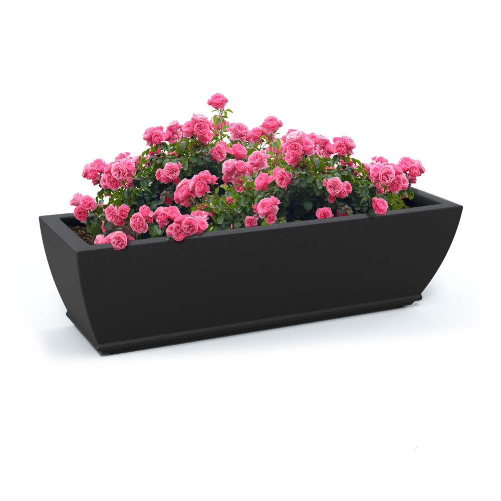 Mayne Acadia Window Box Planter, 3ft, Black MPN:5917-B