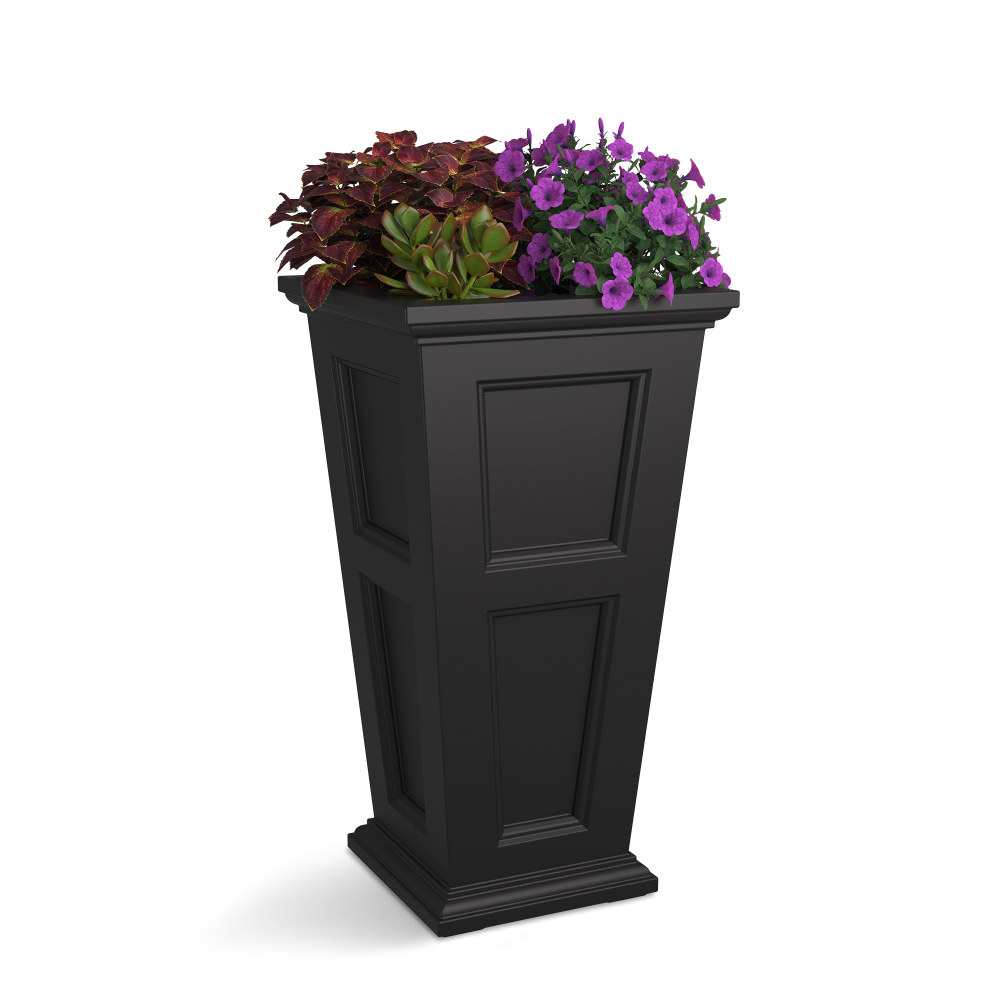 Mayne Fairfield Planter, 34inH, Black MPN:8806-B
