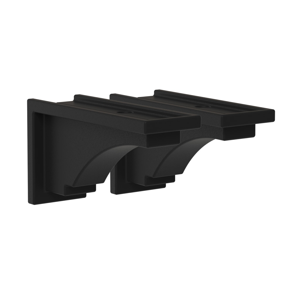 Mayne Fairfield Corbels, 6-1/2in x 3-3/4in, Black, Pack Of 2 Corbels MPN:5856-B