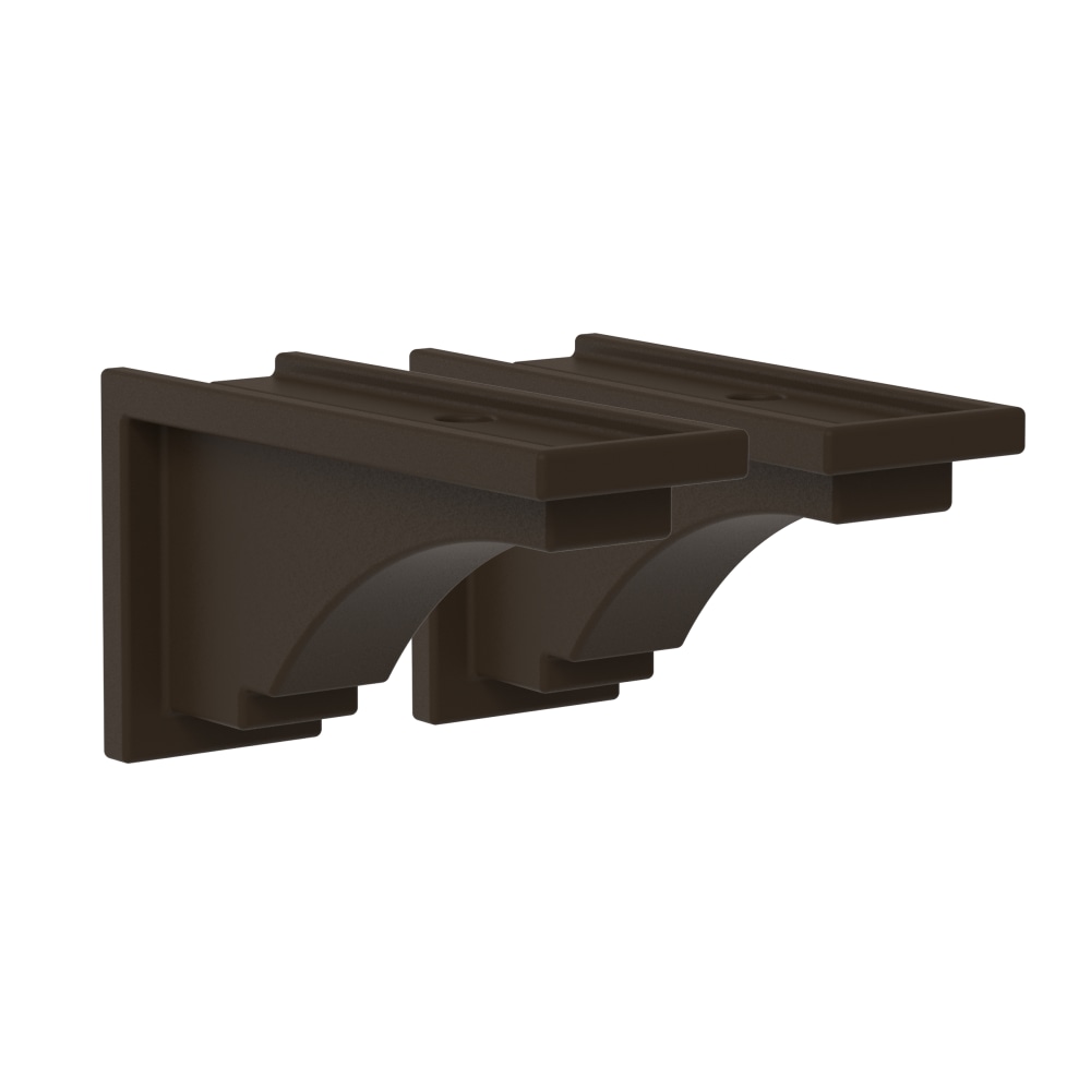 Mayne Fairfield Corbels, 6-1/2in x 3-3/4in, Espresso, Pack Of 2 Corbels MPN:5856-ES