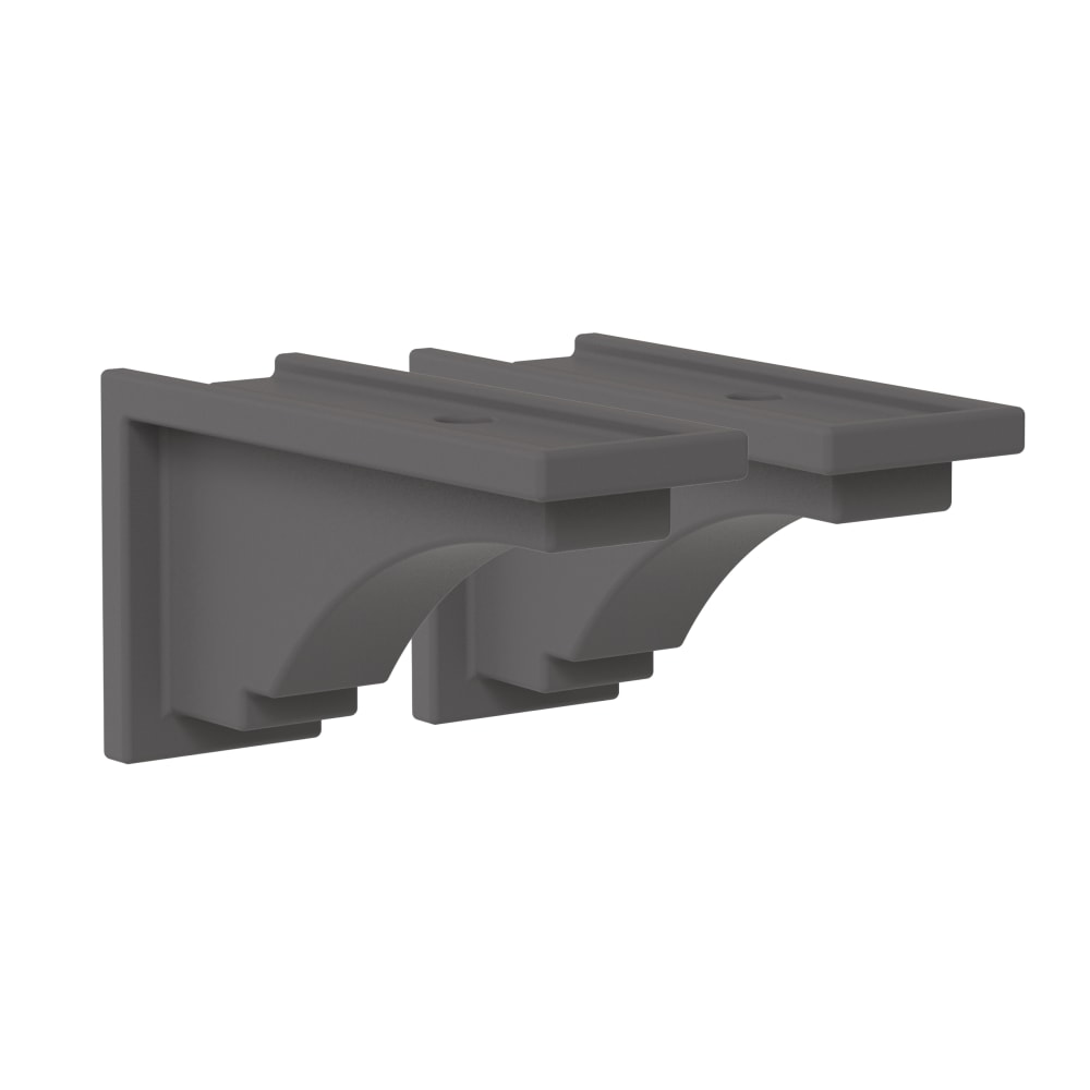 Mayne Fairfield Corbels, 6-1/2in x 3-3/4in, Graphite Gray, Pack Of 2 Corbels MPN:5856-GRG