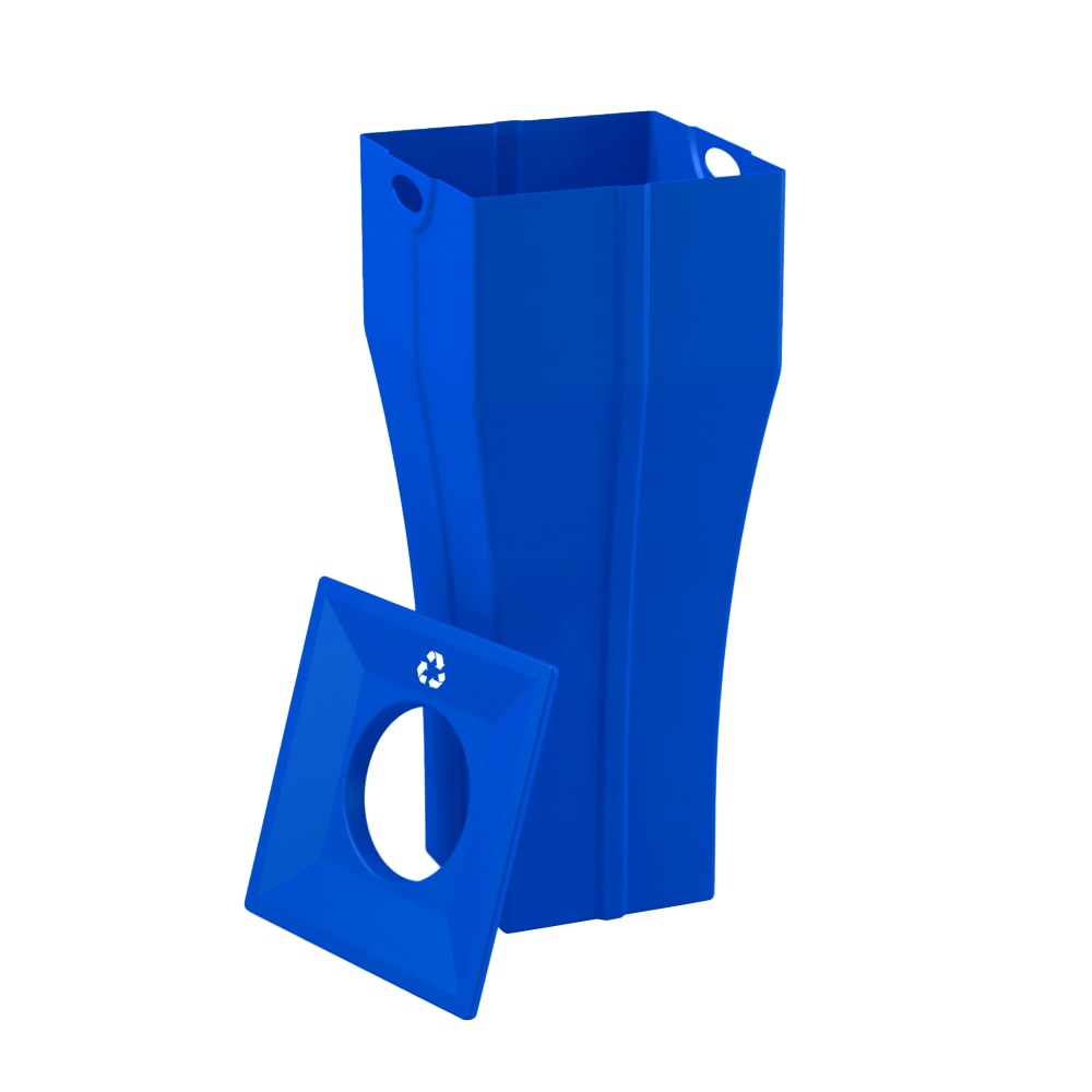Mayne Fairfield Waste Bin Replacement Parts, Recycle Liner & Lid, Blue MPN:MP8895CBT