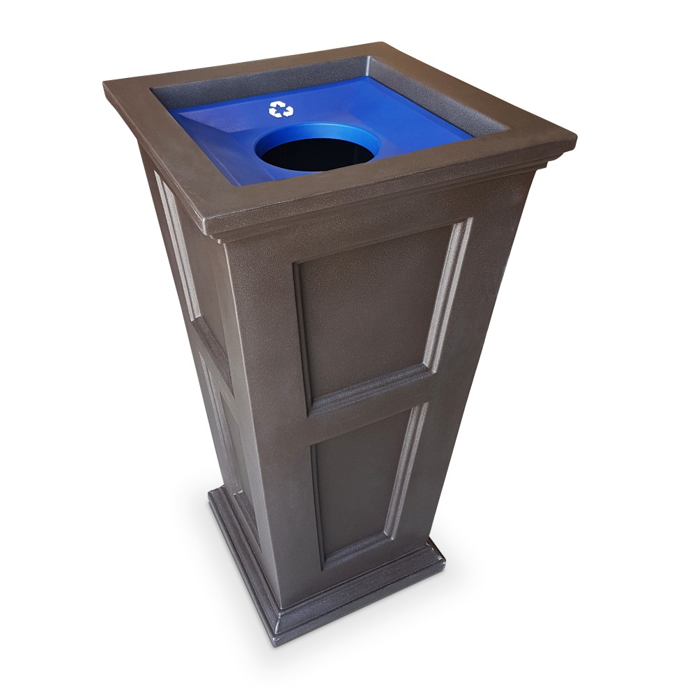 Mayne Fairfield Polyethylene Recycle Bin, 24 Gallon, Espresso MPN:8892-ES