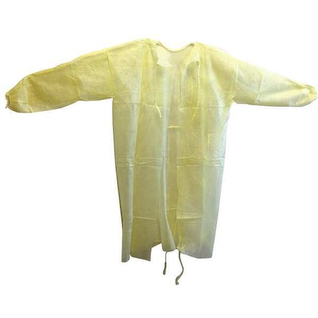 Gown, Yellow, 45inLx57-1/2inW, PK50 MPN:HCS3004