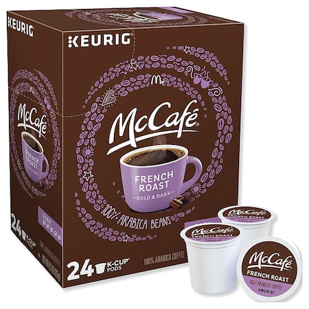 Coffee, French Roast, Pod, Caffeinated, Ground, 8.3 oz, 24 PK MPN:7466