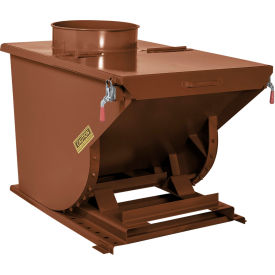 Wright® Light Duty Steel Dust Collection Hopper 1 Cu. Yd. 4000 lb. Capacity Brown 10055-BRN-10033DC