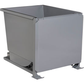 Wright® Steel Front Dump Self Dumping Hopper 1 Cu. Yd. 6000 lb. Capacity Gray 10099FD