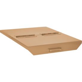 Wright® Hinged Lid For 1-1/2 Cu. Yd. GoVets™ Self Dumping Hopper Tan 15033SL-TAN