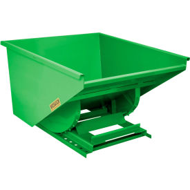 Wright® Heavy Duty Self Dumping Forklift Hopper 1-1/2 Cu. Yd. 6000 lb. Cap. Bright Green 15077-GNBT