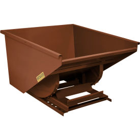 Wright® Heavy Duty Steel Self Dumping Forklift Hopper 1-1/2 Cu. Yd. 7000 lb. Capacity Brown 15099-BRN