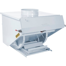 Wright® Light Duty Steel Dust Collection Hopper 2 Cu. Yd. 4000 lb. Capacity White 20055-WHT-20033DC