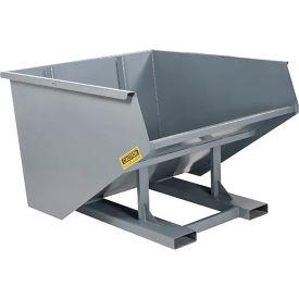 Wright® Heavy Duty Quick Attach Hopper 2 Cu. Yd. 4000 lb. Capacity Gray 20077QA-GRY