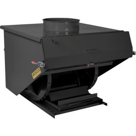 Wright® Heavy Duty Steel Dust Collection Hopper 2 Cu. Yd. 7000 lb. Capacity Black 20099-BLK-20033DC