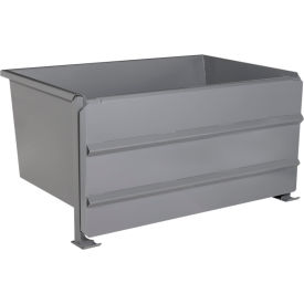 Wright® Steel Front Dump Self Dumping Hopper 2 Cu. Yd. 7000 lb. Capacity Gray 20099FD