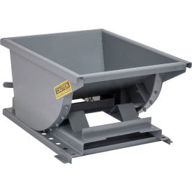 Wright® Light Duty Steel Self Dumping Forklift Hopper 1/4 Cu. Yd. 4000 lb. Capacity Gray 2555-GRY