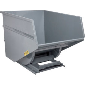 Wright® Light Duty Steel Self Dumping Forklift Hopper 3 Cu. Yd. 4000 lb. Capacity Gray 30055-GRY