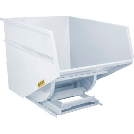 Wright® Light Duty Steel Self Dumping Forklift Hopper 3 Cu. Yd. 4000 lb. Capacity White 30055-WHT