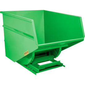 Wright® Heavy Duty Steel Self Dumping Forklift Hopper 3 Cu. Yd. 7000 lb. Cap. Bright Green 30099-GNBT