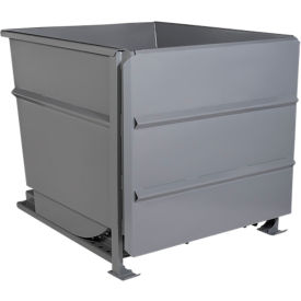 Wright® Steel Front Dump Self Dumping Hopper 3 Cu. Yd. 7000 lb. Capacity Gray 30099FD