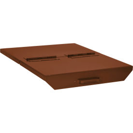 Wright® Hinged Lid For 4 Cu. Yd. GoVets™ Self Dumping Hopper Brown 40033SL-BRN