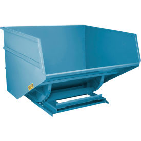 Wright® Heavy Duty Steel Self Dumping Forklift Hopper 4 Cu. Yd. 7000 lb. Capacity Blue 40099-PLYBL