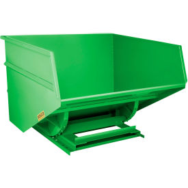 Wright® Heavy Duty Steel Self Dumping Forklift Hopper 5 Cu. Yd. 7000 lb. Cap. Bright Green 50099-GNBT