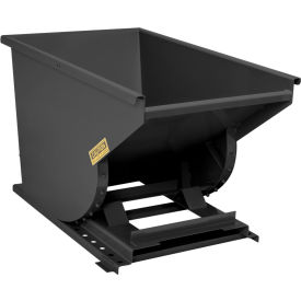 Wright® Light Duty Steel Self Dumping Forklift Hopper 3/4 Cu. Yd. 4000 lb. Capacity Black 7555-BLK