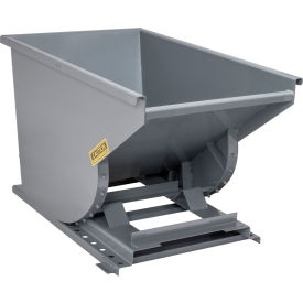 Wright® Light Duty Steel Self Dumping Forklift Hopper 3/4 Cu. Yd. 4000 lb. Capacity Gray 7555-GRY