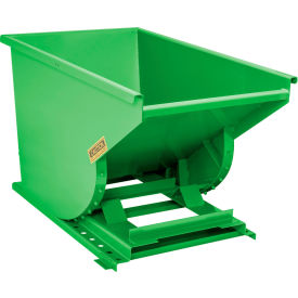 Wright® Heavy Duty Steel Self Dumping Forklift Hopper 3/4 Cu. Yd. 7000 lb. Cap. Bright Green 7599-GNBT