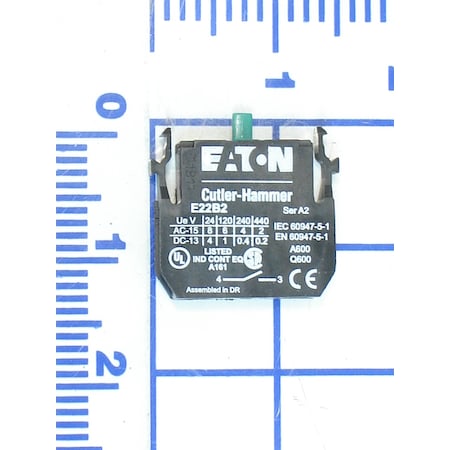 Contact Blocks, Push Button Contactor MPN:112-404