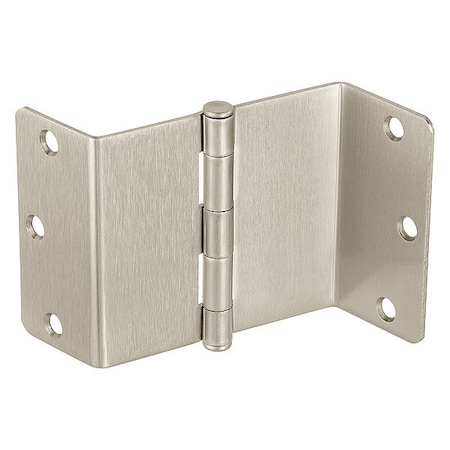 Swing Clear Hinge, Steel, Flush Mounting, 1 1/4 in Leaf W x 3 1/2 in Leaf H, Satin Nickel MPN:3 1/2 T2895 US15 1/4RC NL