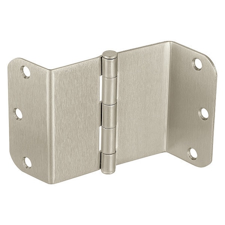 Swing Clear Hinge, Steel, Flush Mounting, 1 1/4 in Leaf W x 3 1/2 in Leaf H, Satin Nickel MPN:3 1/2 T2895 US15 5/8RC NL