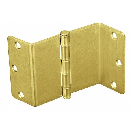 Swing Clear Hinge, Steel, Flush Mounting, 1 1/4 in Leaf W x 3 1/2 in Leaf H, Satin Brass MPN:3 1/2 T2895 US4 1/4RC NL