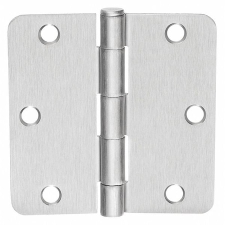 Door and Butt Hinge, Steel, Full Mortise Mounting, 1 1/4 in Leaf W x 3 1/2 in Leaf H MPN:3½x3 1/2 1414 26D